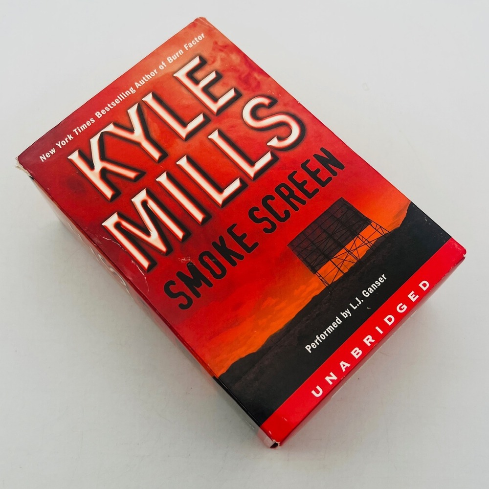 Smoke Screen Kyle Mills Unabridged Audiobook 9 Cassettes L.J. Ganser HarperAudio